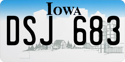 IA license plate DSJ683