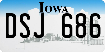 IA license plate DSJ686