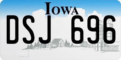IA license plate DSJ696