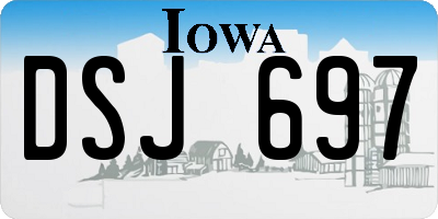 IA license plate DSJ697
