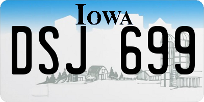 IA license plate DSJ699
