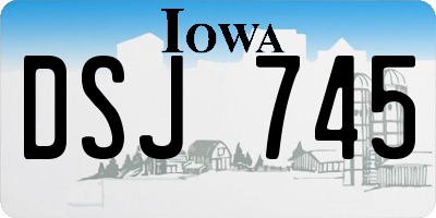 IA license plate DSJ745