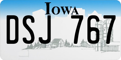 IA license plate DSJ767