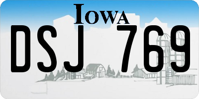 IA license plate DSJ769
