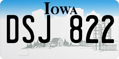 IA license plate DSJ822