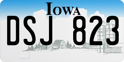 IA license plate DSJ823