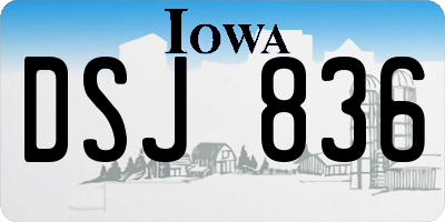 IA license plate DSJ836