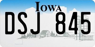IA license plate DSJ845