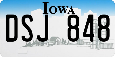 IA license plate DSJ848