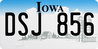 IA license plate DSJ856