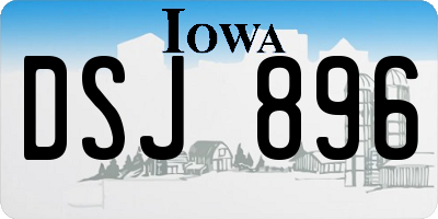 IA license plate DSJ896