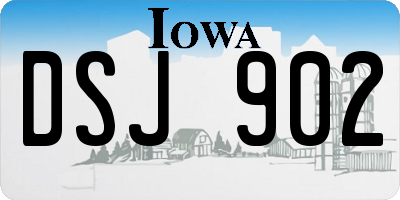 IA license plate DSJ902