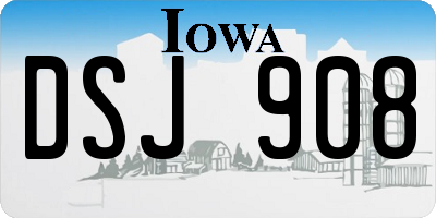 IA license plate DSJ908