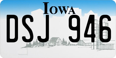 IA license plate DSJ946