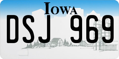IA license plate DSJ969