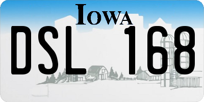 IA license plate DSL168