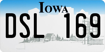 IA license plate DSL169