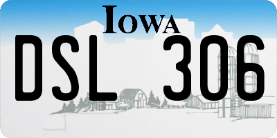 IA license plate DSL306