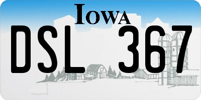 IA license plate DSL367