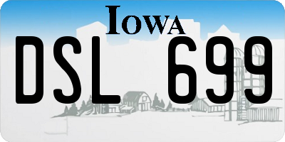 IA license plate DSL699