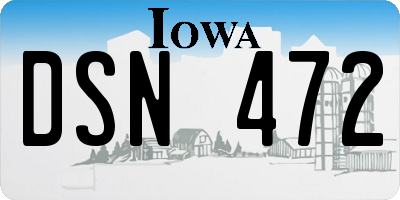 IA license plate DSN472