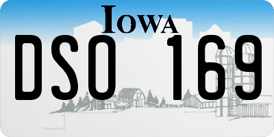 IA license plate DSO169
