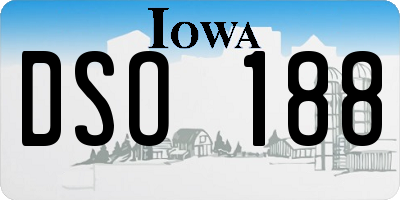 IA license plate DSO188