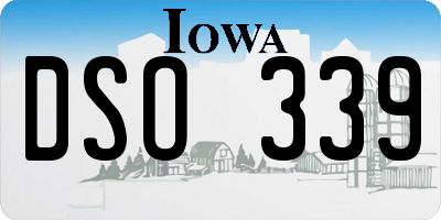 IA license plate DSO339