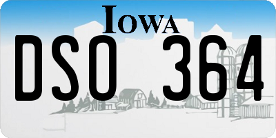 IA license plate DSO364