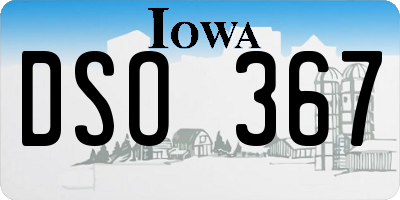 IA license plate DSO367