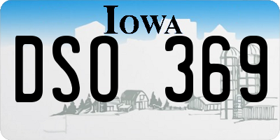 IA license plate DSO369