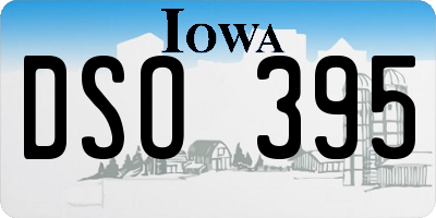 IA license plate DSO395