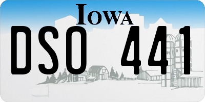 IA license plate DSO441