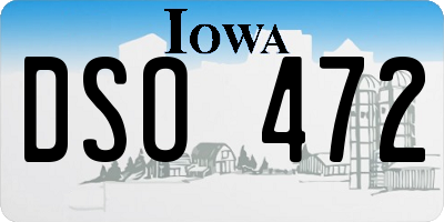 IA license plate DSO472