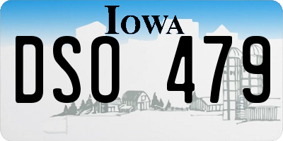 IA license plate DSO479