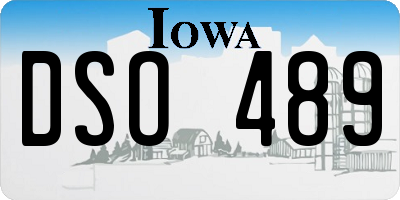 IA license plate DSO489