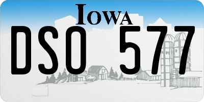 IA license plate DSO577