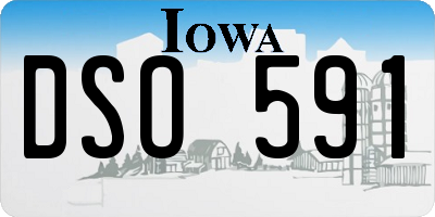 IA license plate DSO591