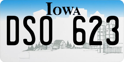 IA license plate DSO623