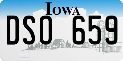 IA license plate DSO659