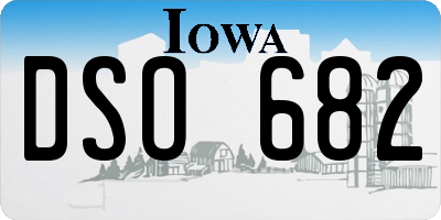 IA license plate DSO682