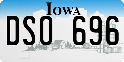 IA license plate DSO696