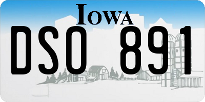 IA license plate DSO891