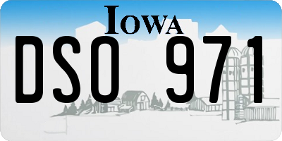 IA license plate DSO971
