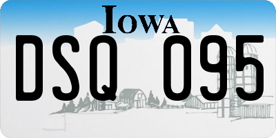 IA license plate DSQ095