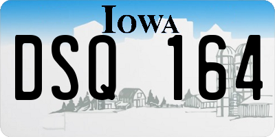 IA license plate DSQ164