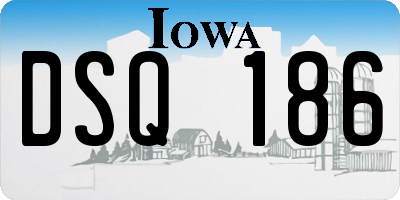 IA license plate DSQ186