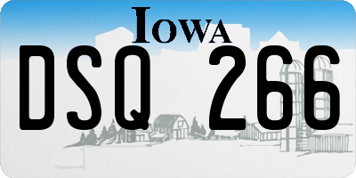 IA license plate DSQ266