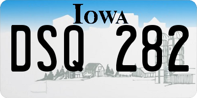 IA license plate DSQ282