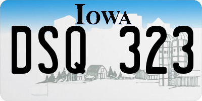 IA license plate DSQ323
